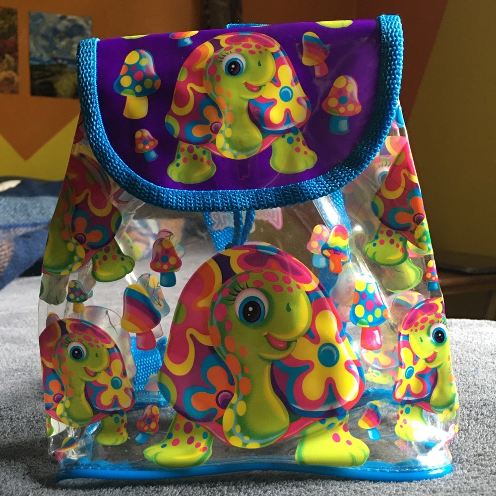 Rare Lisa Frank Clear Backpack